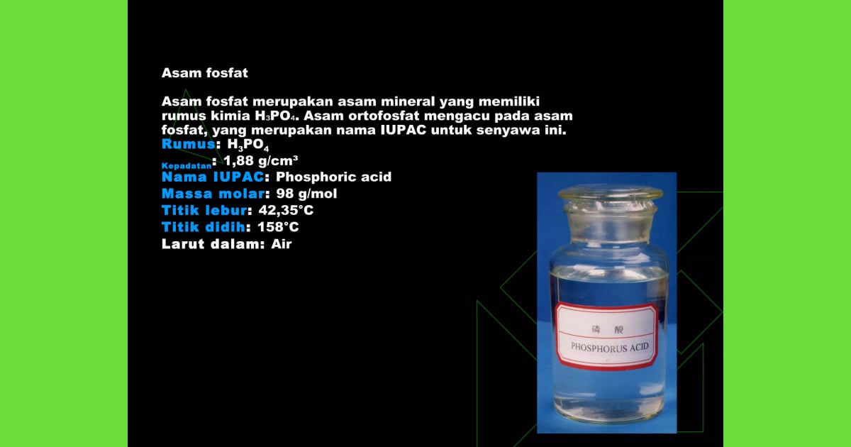 Senyawa Asam Fosfat - Safety Data Sheets