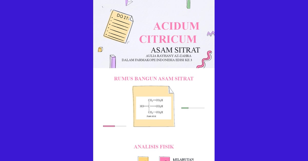 Senyawa Asam Sitrat (Sejarah, Karakteristik, Fungsi, Kegunaan  Contoh) - Asam Sitrat |