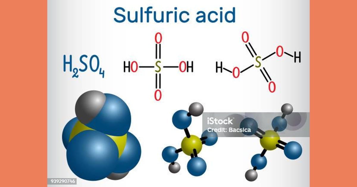 Senyawa Asam Sulfat - Asam Sulfat Molekul