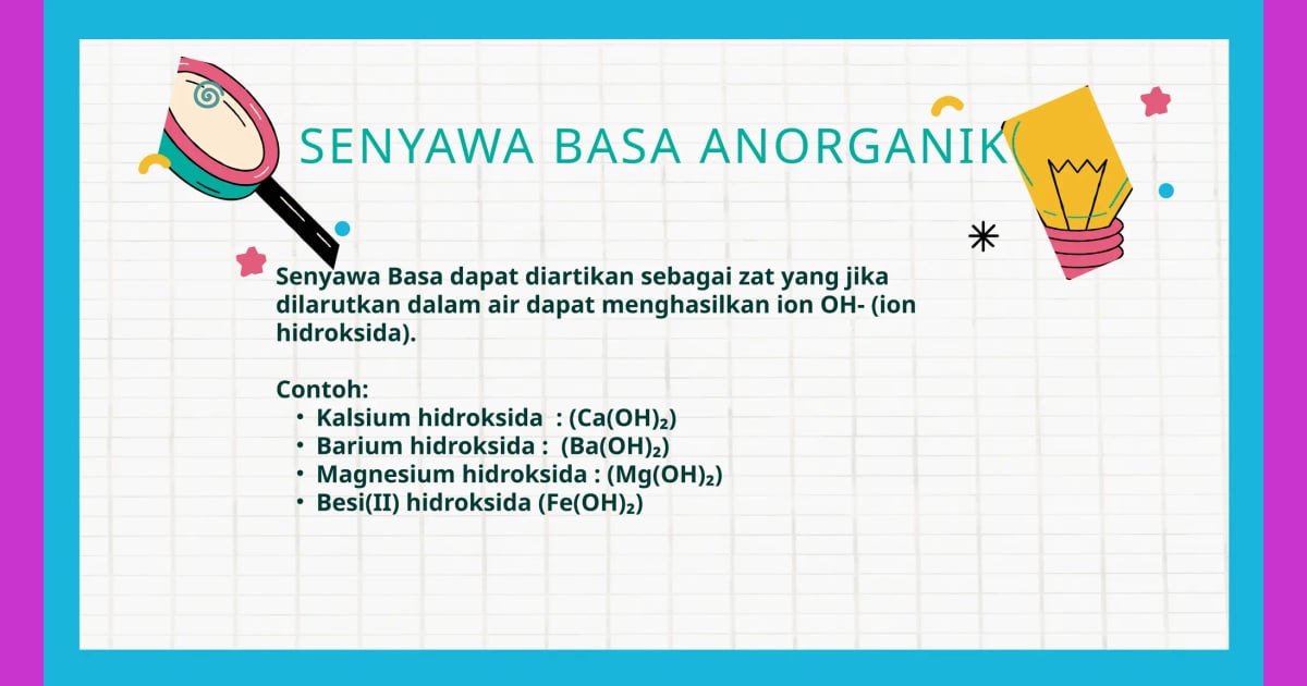 Senyawa Basa (Sejarah, Karakteristik, Manfaat  Contoh) - Materi Rumus kimia