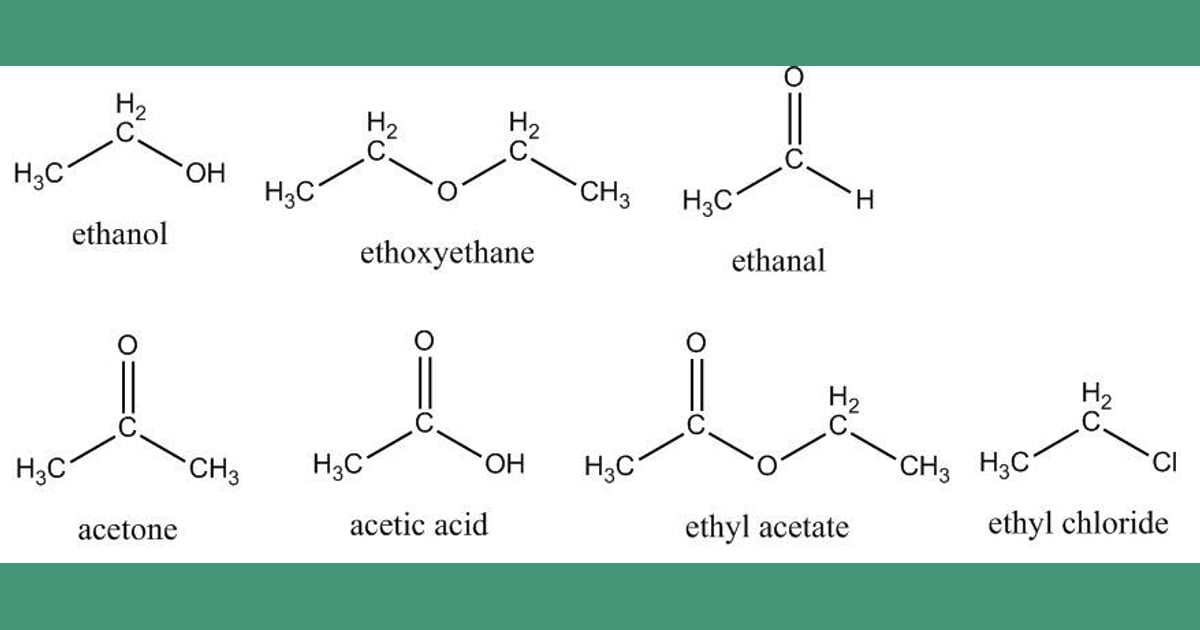 Senyawa Etanol - Rumus Kimia Aseton