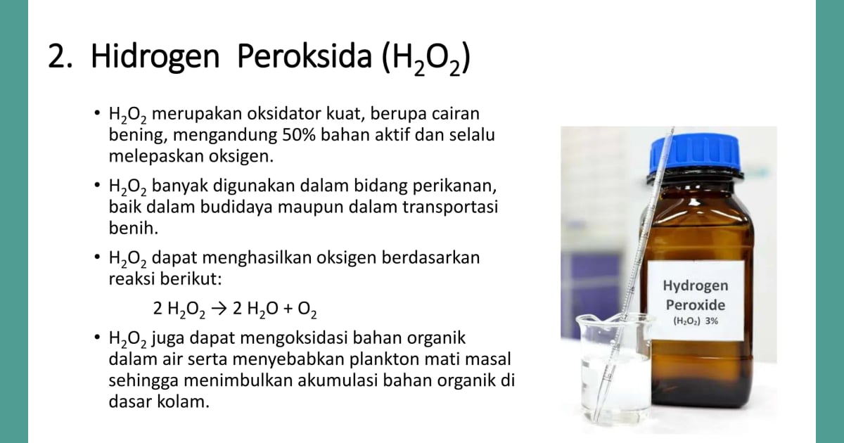 Senyawa Peroksida Hidrogen (Sejarah, Karakteristik, Fungsi, Kegunaan  Contoh) - KIMIA _BAHAN KIMIA