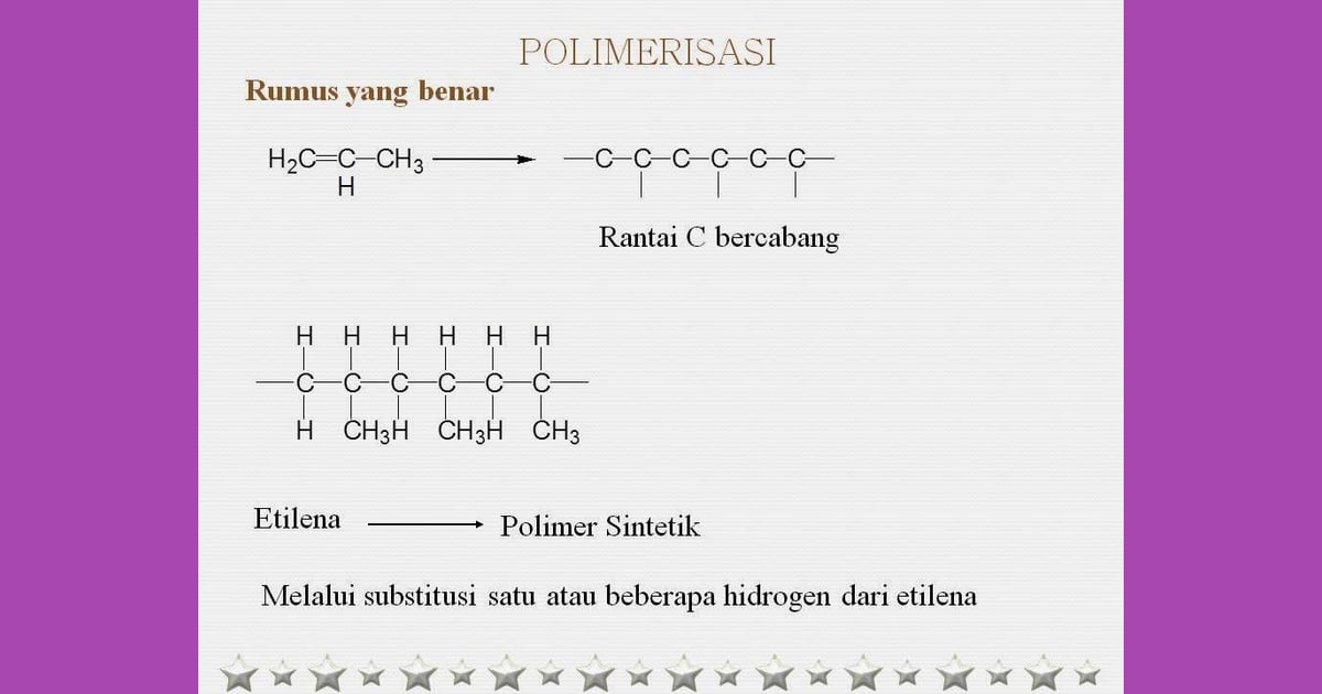 Senyawa Polietilena - KIMIA: Materi dan