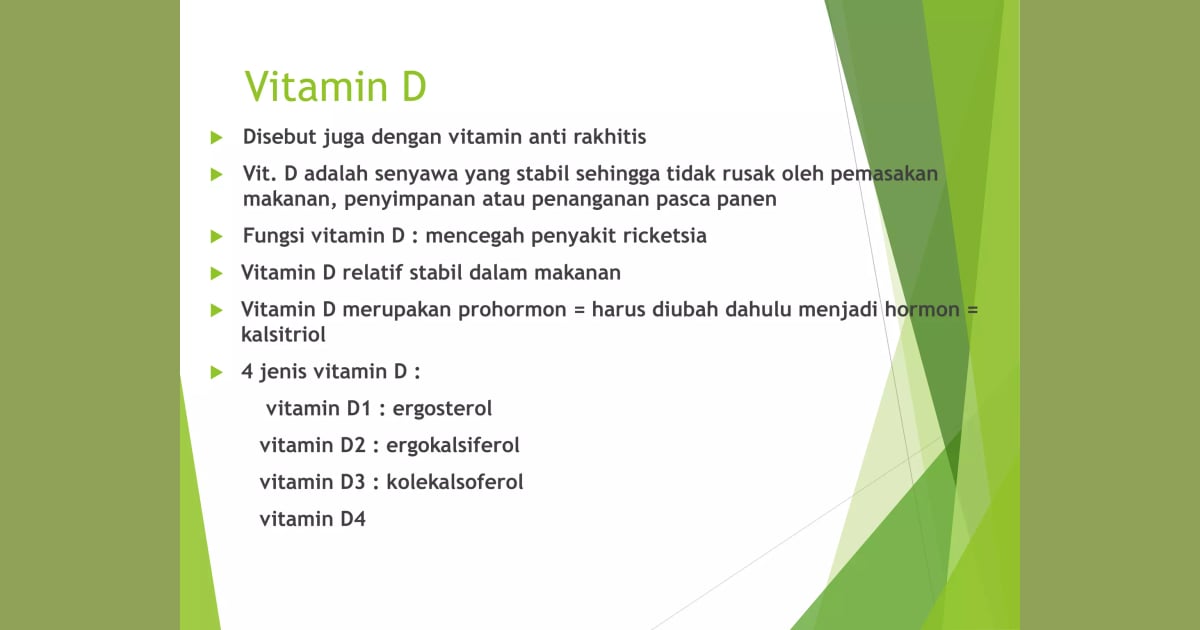 Senyawa Vitamin D (Sejarah, Karakteristik, Kegunaan  Contoh) - Vitamin larut dalam