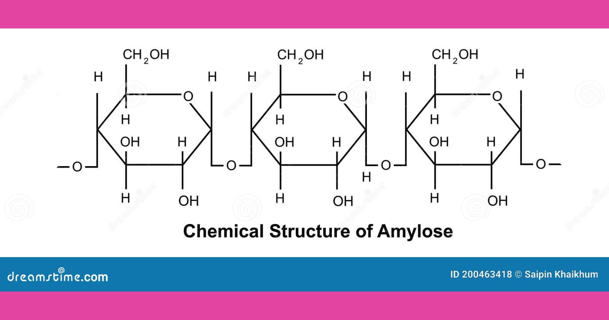 senyawa Amilosa - Estructura Química De