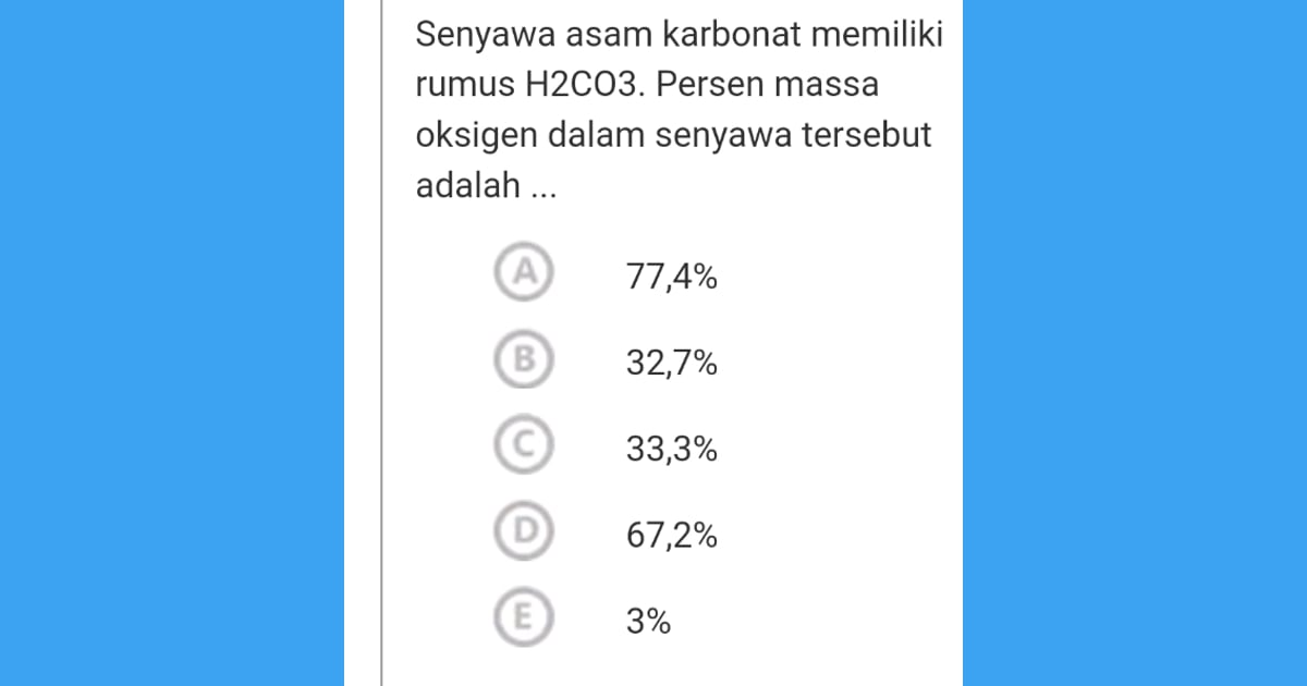 senyawa Asam karbonat - Senyawa asam karbonat