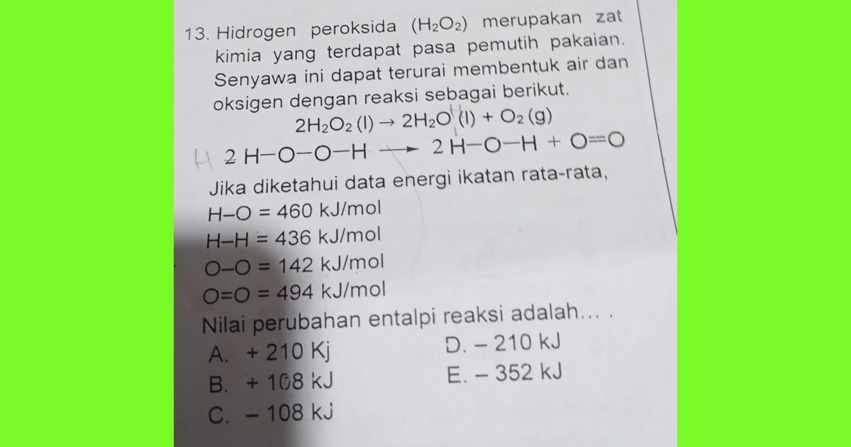 senyawa Hidrogen peroksida - 13. Hidrogen peroksida