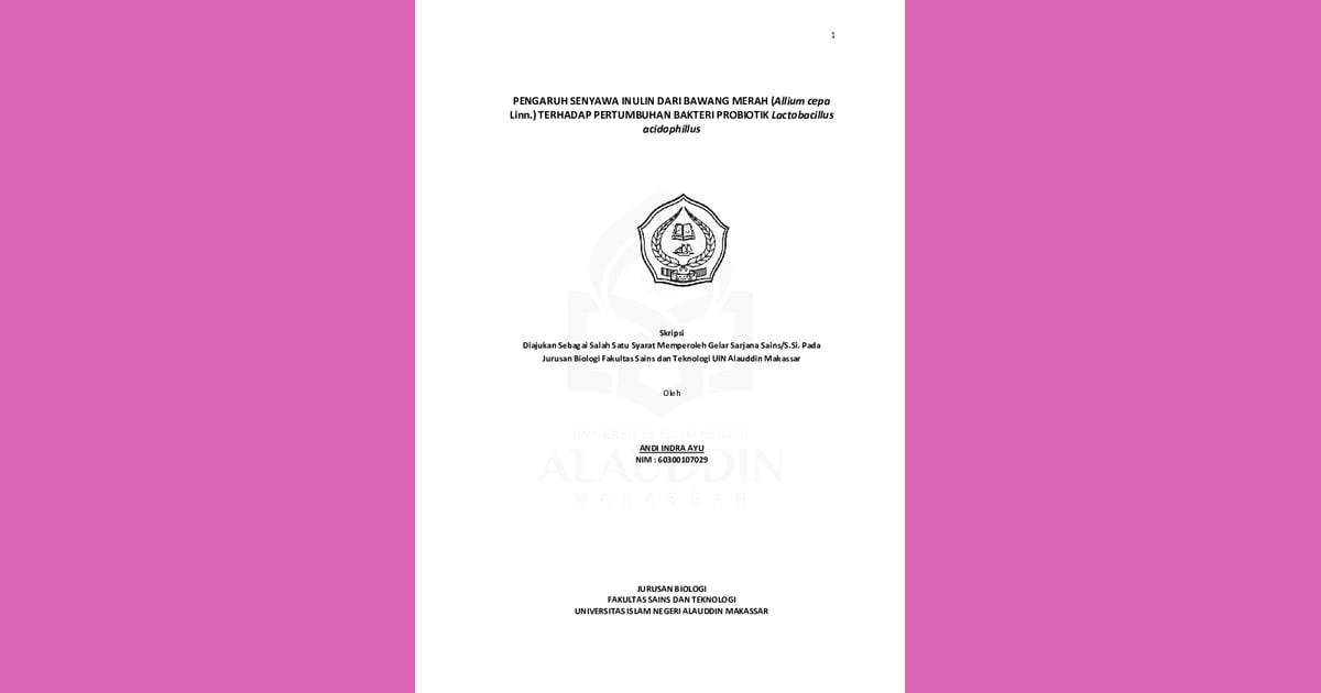 senyawa Inulin - (PDF) Pengaruh Senyawa