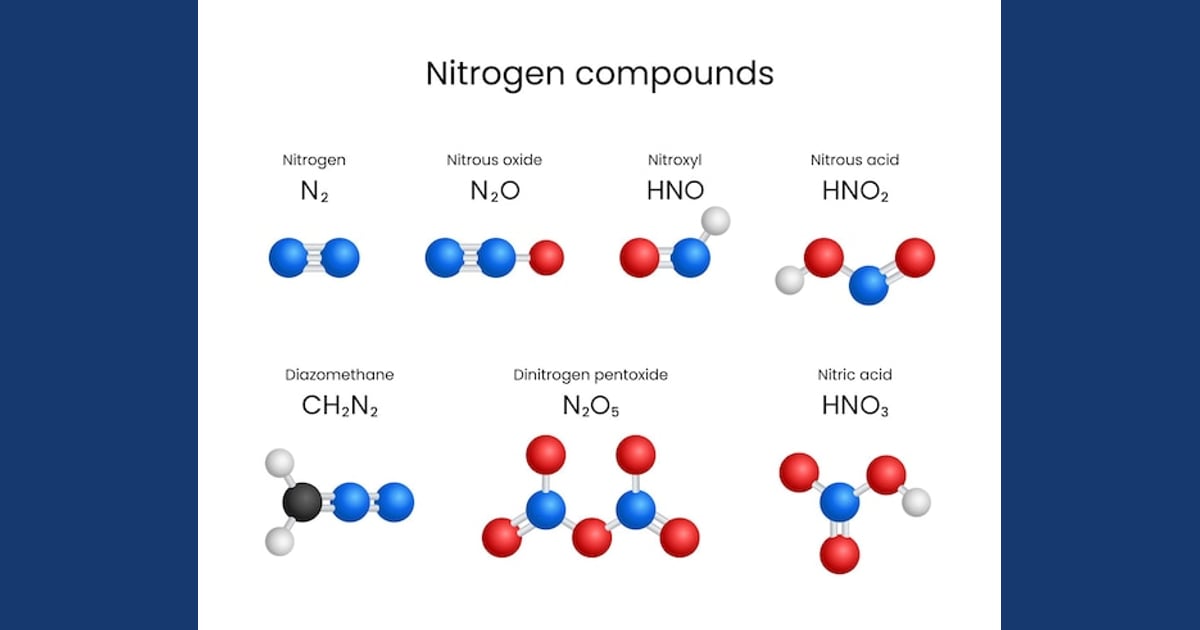 senyawa Nitrogen terlarut - Struktur Molekul Senyawa