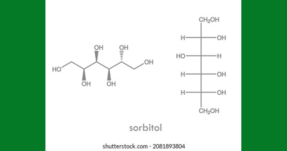 senyawa Sorbitol - Sorbitol Structure Molecule